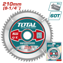 Disco DE Sierra Dentado 8.1/4" TCT Aluminio 210MM 60T Industrial