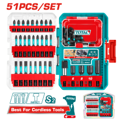 Set De Puntas Atornillador De Impacto - 51 Piezas