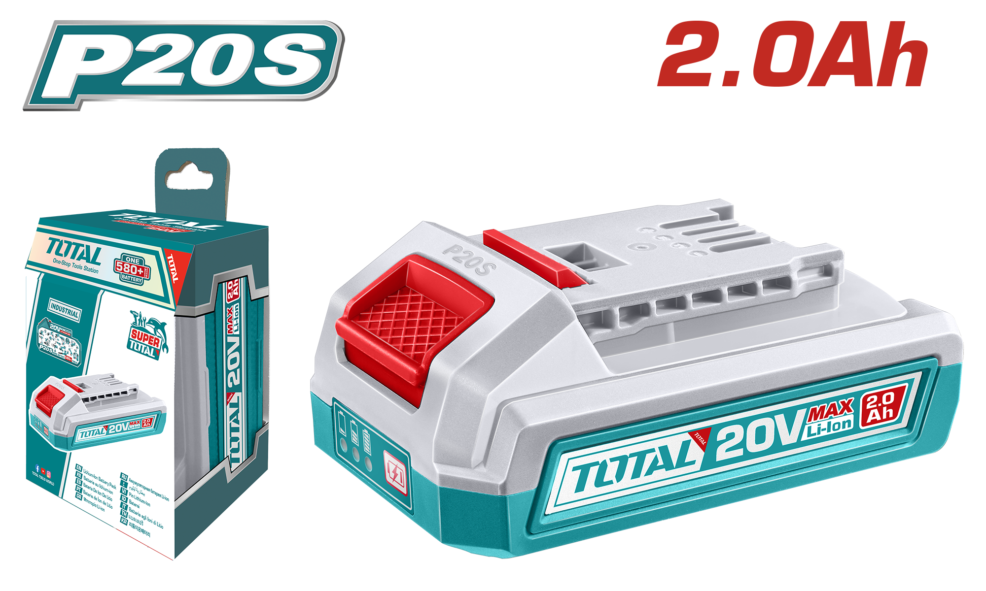 Bateria 20V/2.0AMP Total (Tfbli20011)