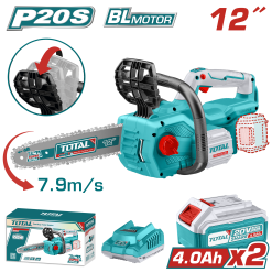 Combo Motosierra 20V 12" + 2 Baterías 4Ah + Cargador
