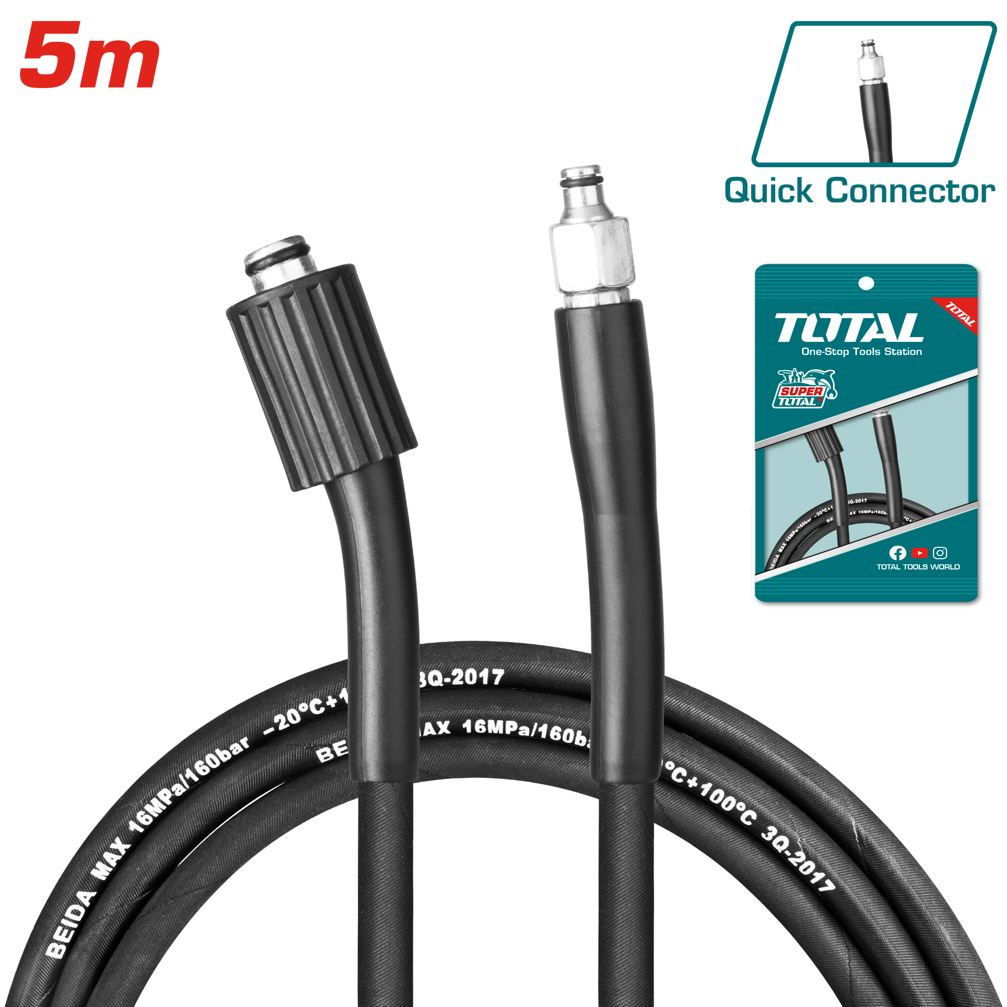 Manguera Para Hidrolavadora 5M PVC Total