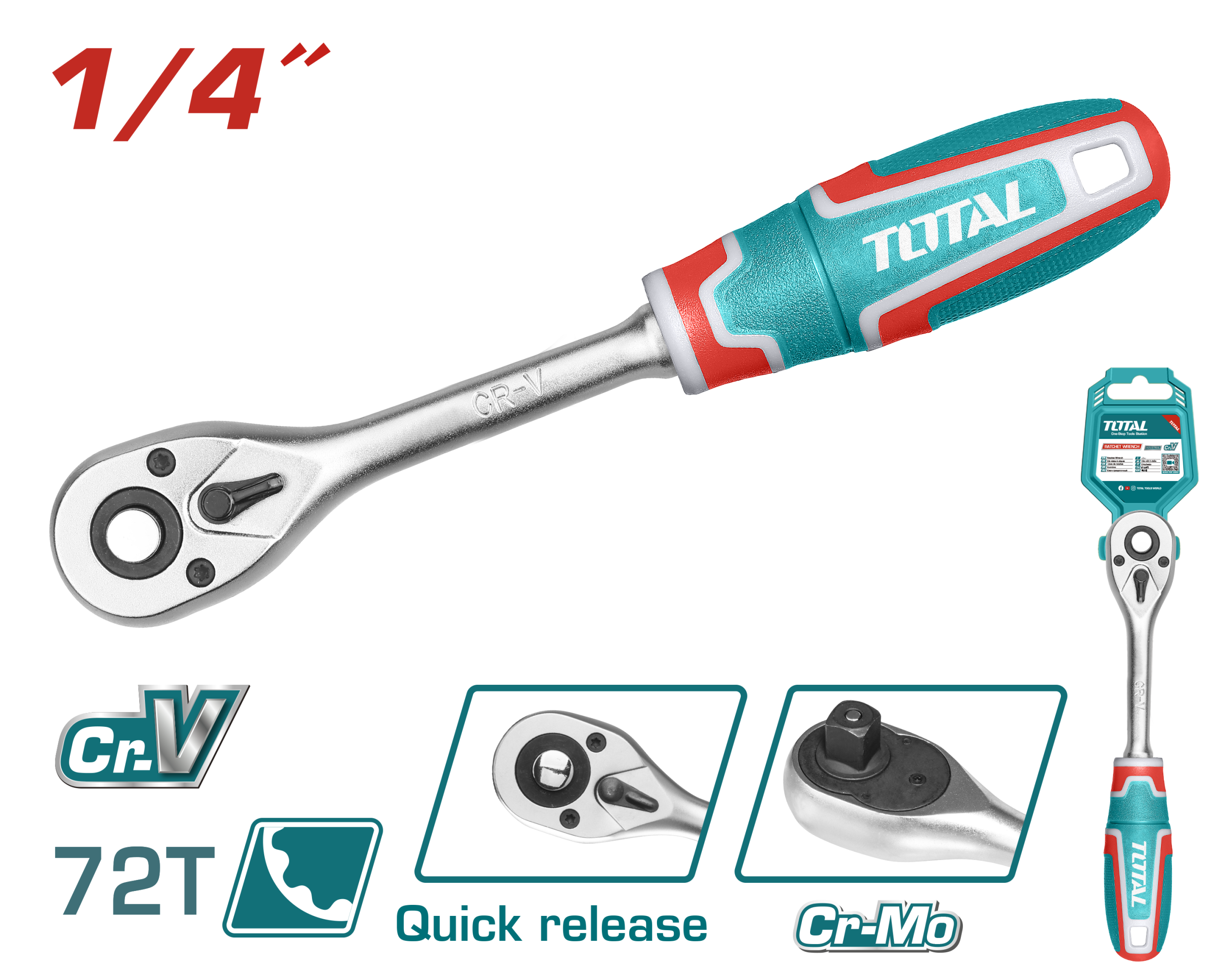Llave Trinquete 1/4"