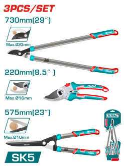SET DE 3 Tijeras Para Podar