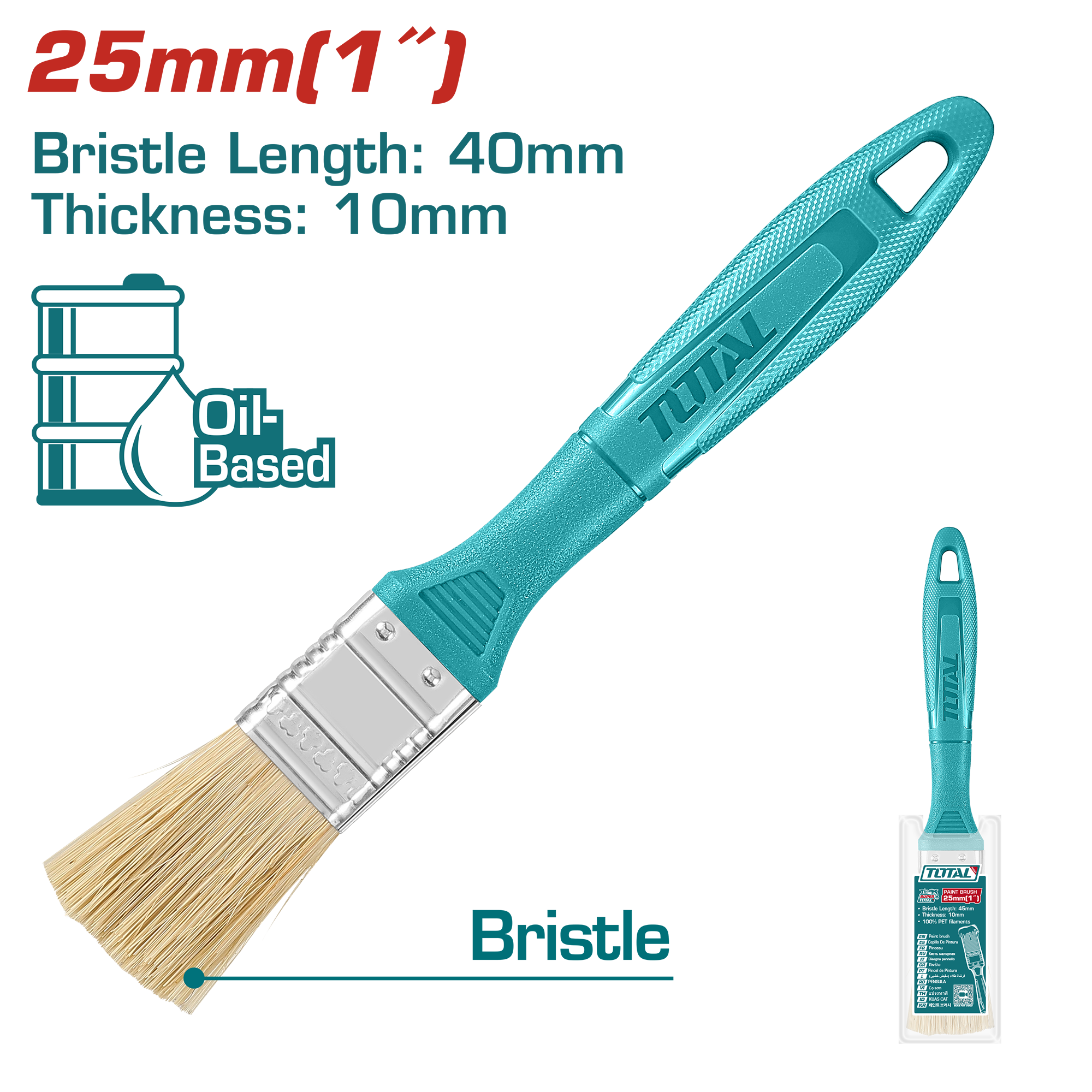 BROCHA DE PINTURA DE 1 plg 25mm