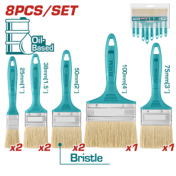 SET Brochas 8PCS 1-4 Pulg P/Pintura Base DE Aceite