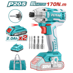 Atornillador De Impacto 1/4" Inalámbrico 20v - Doble Batería