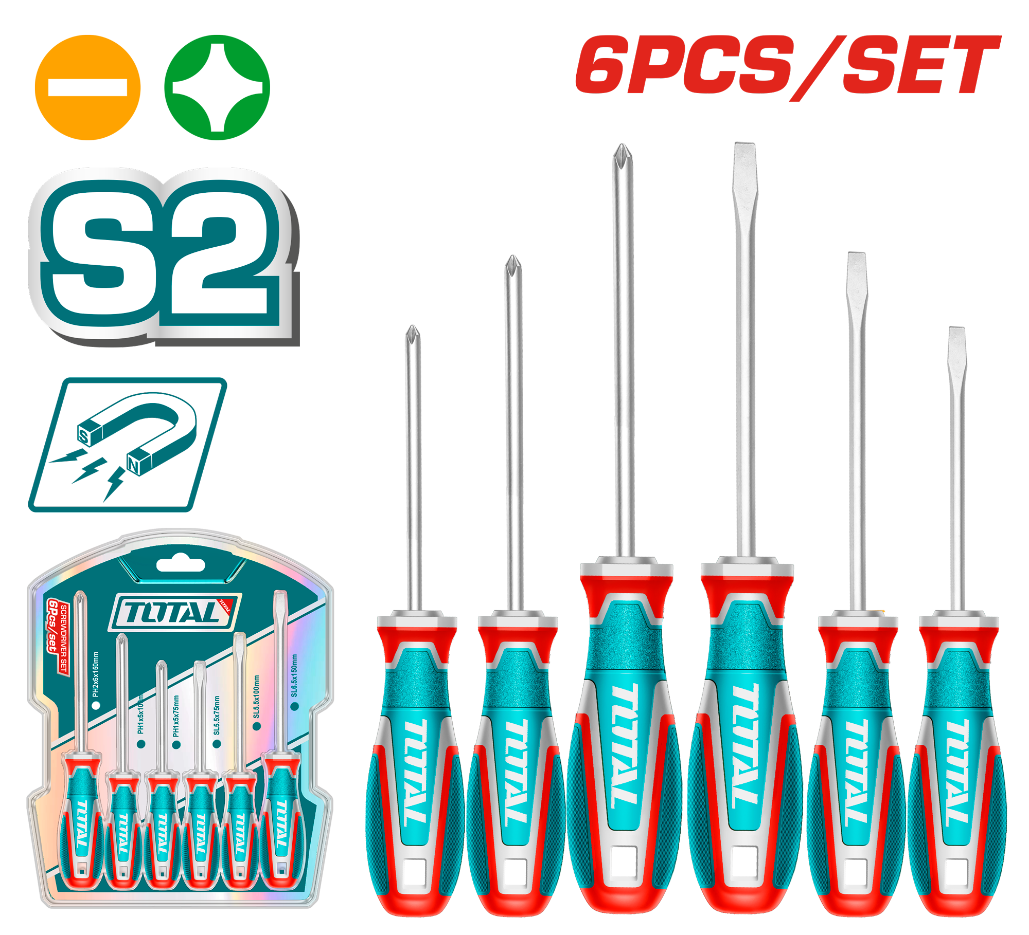 Jgo/Destornilladores 6 PZS