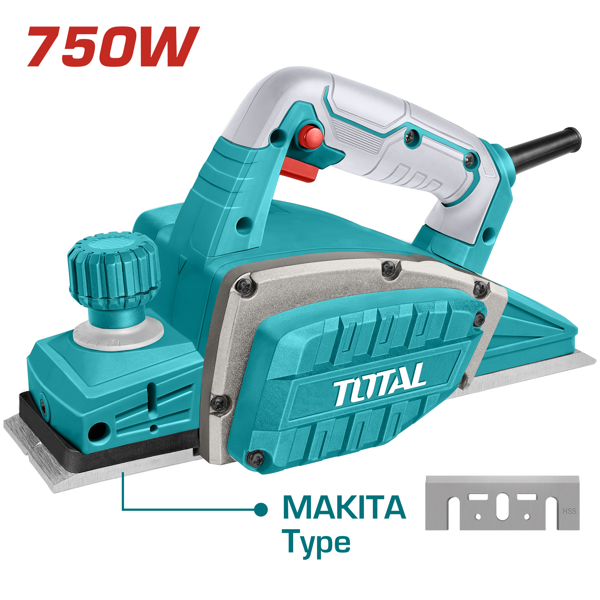 Cepilladora Electrico 750W 17000RPM 82X2MM