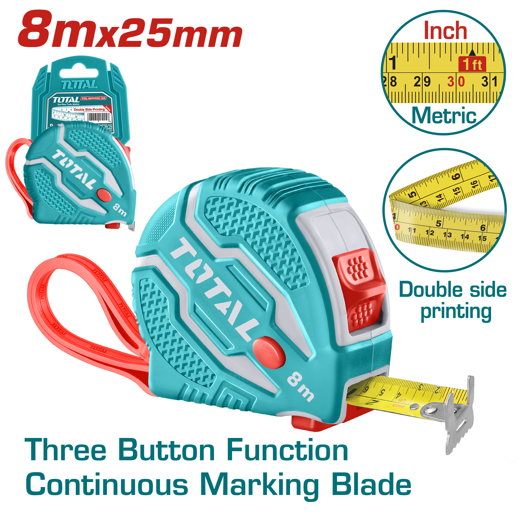 Huincha D/Medir 8MX2