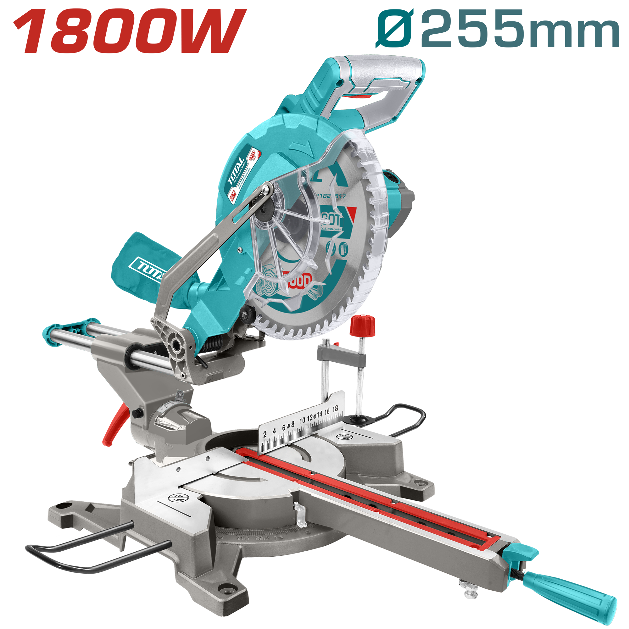 Sierra Ingleteadora Telescópica 1800W 10″