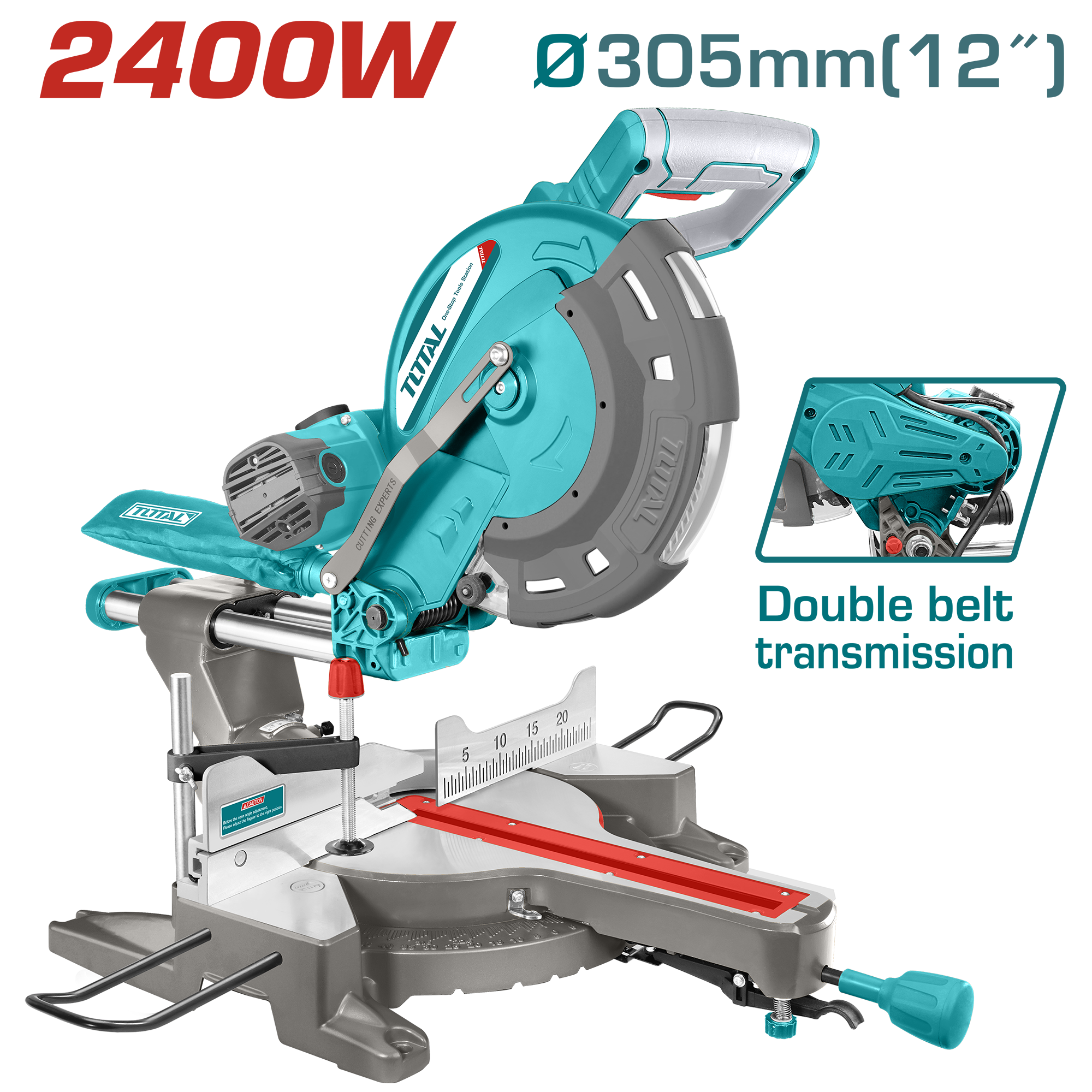 Ingletadora Telescopica 12" 2400W 305MM 4500RPM