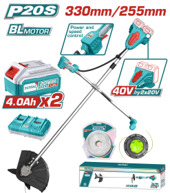 Cortacésped y desbrozadora inalámbrica