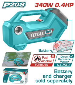 Bomba DE Agua DE Transferencia Li-Ion 20V 3/4" 4500RPM 48L/MIN